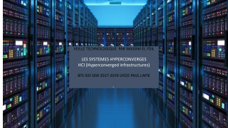 VEILLE TECHNOLOGIQUE  PAR WASSIM EL FDIL LES SYSTEMES HYPERCONVERGES