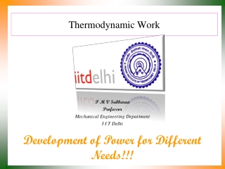 Thermodynamic Work