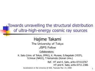 Towards unravelling the structural distribution of ultra-high-energy cosmic ray sources