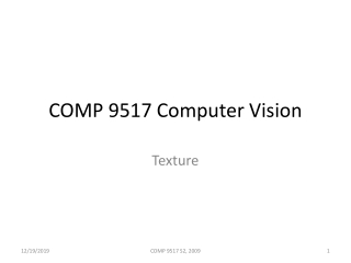 COMP 9517 Computer Vision