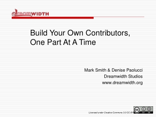 Mark Smith &amp; Denise Paolucci Dreamwidth Studios dreamwidth