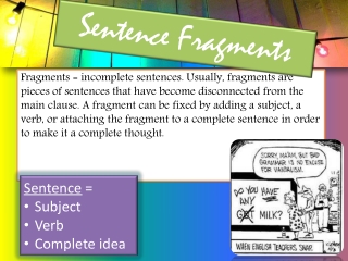 Sentence Fragments