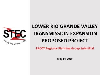 LOWER RIO GRANDE VALLEY TRANSMISSION EXPANSION PROPOSED PROJECT