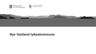 Nye Vestland fylkeskommune