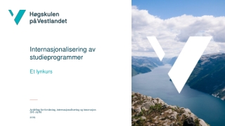 Internasjonalisering av studieprogrammer