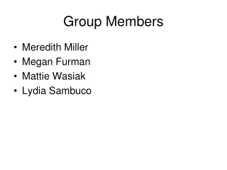 Group Members