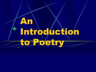 An Introduction to Poetry