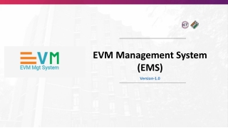 EVM Management  System (EMS) Version-1.0