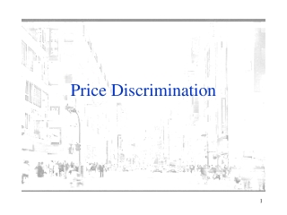 Price Discrimination