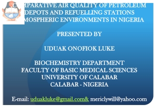 COMPARATIVE AIR QUALITY OF PETROLEUM  COMPARATIVE AIR QUALITY OF PETROLEUM