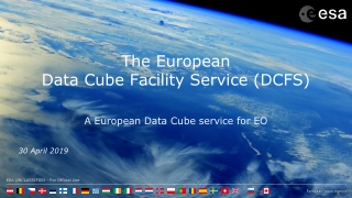 The European  Data  Cube Facility Service (DCFS)