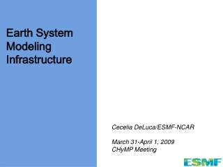 Earth System Modeling Infrastructure