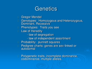 Genetics