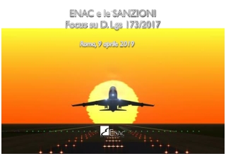 ENAC e le SANZIONI Focus  su  D.  Lgs  173/2017