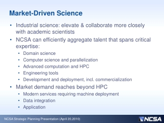 Market-Driven Science