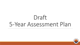 Draft  5-Year Assessment Plan