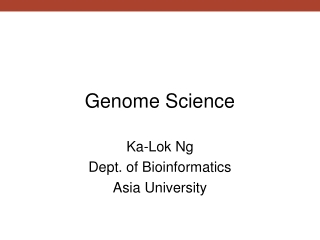 Genome Science