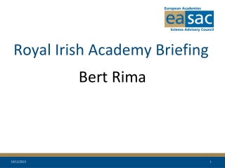 Royal Irish Academy Briefing