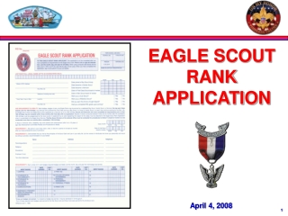 EAGLE SCOUT  RANK APPLICATION