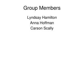 Group Members