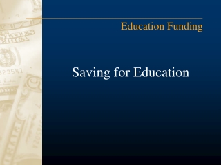 Saving for Education