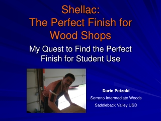 Shellac: The Perfect Finish for  Wood Shops