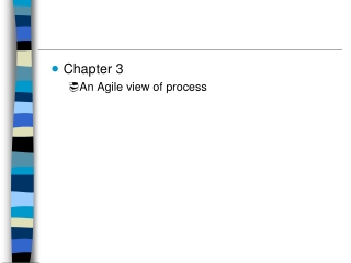 Chapter 3  An Agile view of process