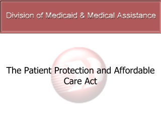 The Patient Protection and Affordable Care Act