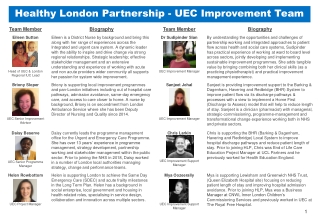 Healthy  London  Partnership - UEC Improvement Team