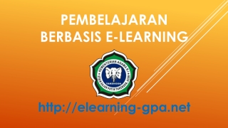 PEMBELAJARAN  BERBASIS E-LEARNING