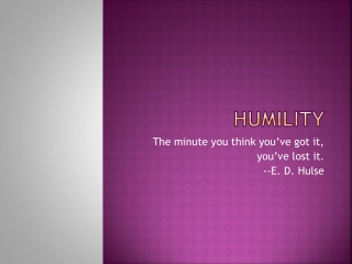 HUMILITY