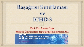 Başağrısı  Sınıflaması ve ICHD-3