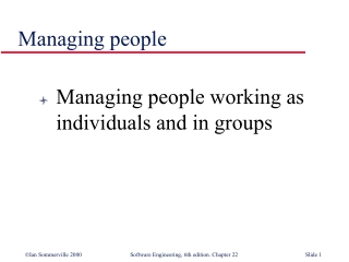 Managing people