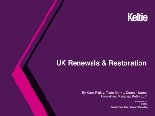 UK Renewals &amp; Restoration