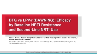 DTG vs LPV/r (DAWNING): Efficacy  by Baseline NRTI Resistance  and Second-Line NRTI Use