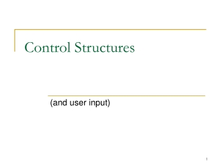 Control Structures