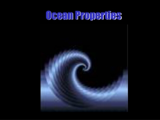 Ocean Properties