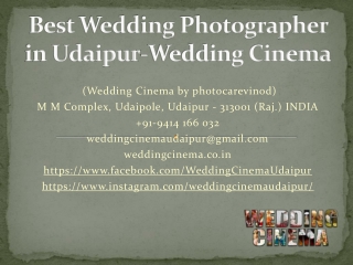 Best Wedding Photographer in Udaipur