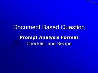 Document Based Question