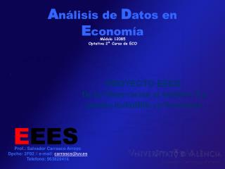 A nálisis de D atos en E conomía