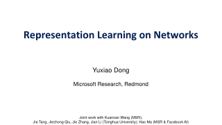 Representation Learning on Networks