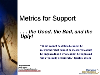 Metrics for Support