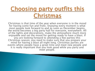 women’s Christmas party outfits