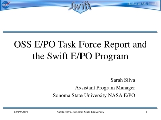 OSS E/PO Task Force Report and the Swift E/PO Program