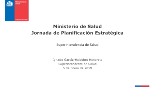 Ministerio de  Salud Jornada de Planificación Estratégica