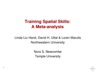 Training Spatial Skills: A Meta-analysis