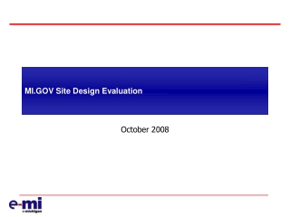 MI.GOV Site Design Evaluation