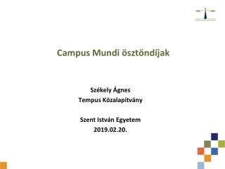 Campus  Mundi  ösztöndíjak