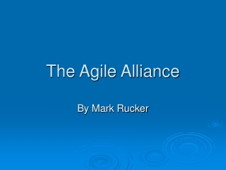 The Agile Alliance