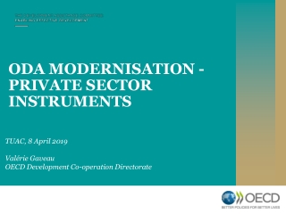ODA MODERNISATION - PRIVATE SECTOR INSTRUMENTS